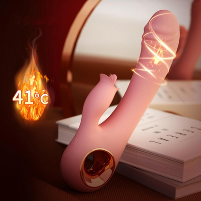 Rosalía  - Dildo Vibrador Estimula Clítoris Punto G Usb Efecto Calor