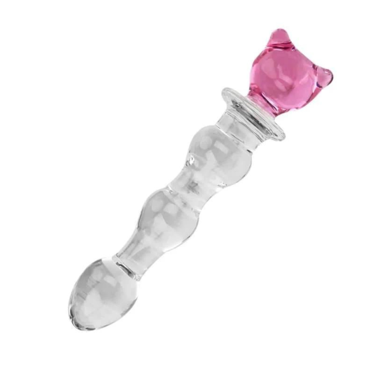 Dildo Consolador Plug Escalonado de Cristal Vidrio