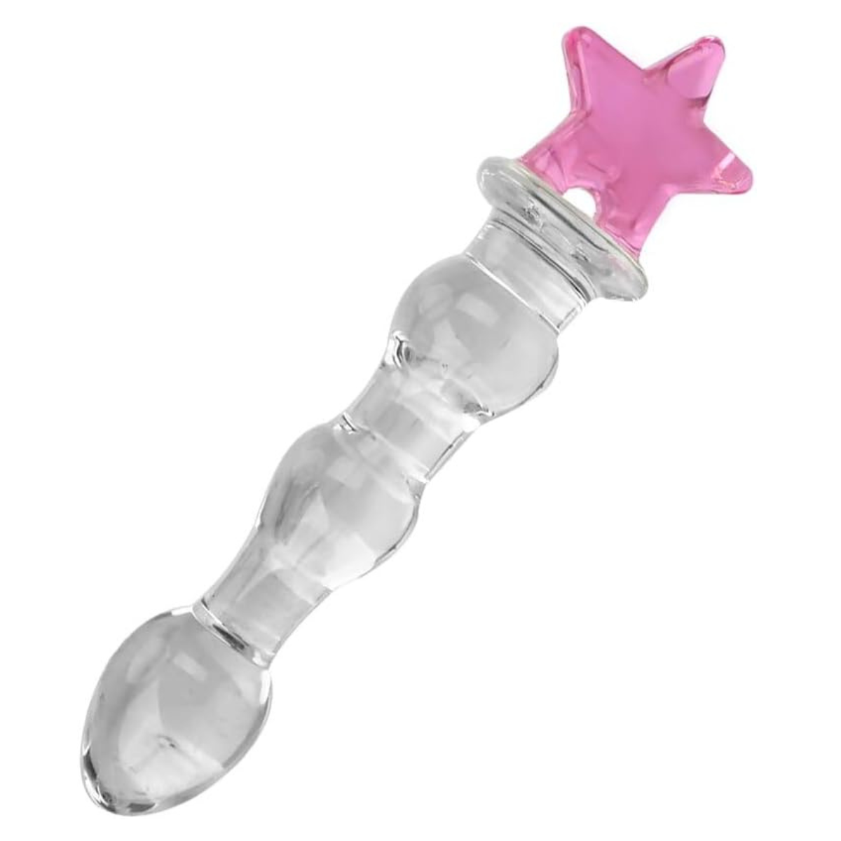 Dildo Consolador Plug Escalonado de Cristal Vidrio