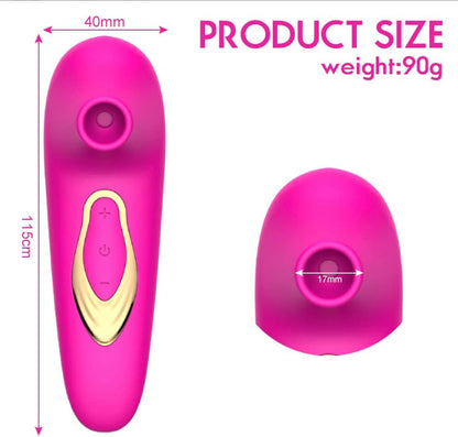 Succionador Vibrador De Silicona Carga Usb