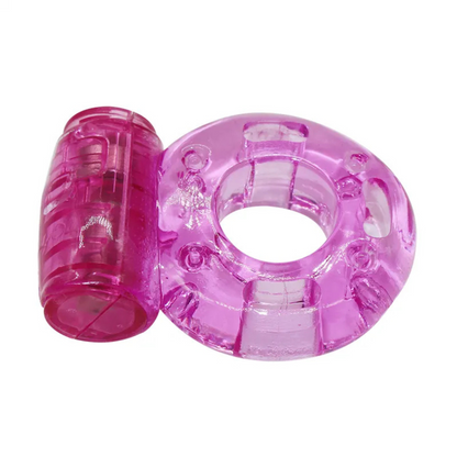 Anillo Para Pene con Vibrador - Silicona Retraso Eyaculación