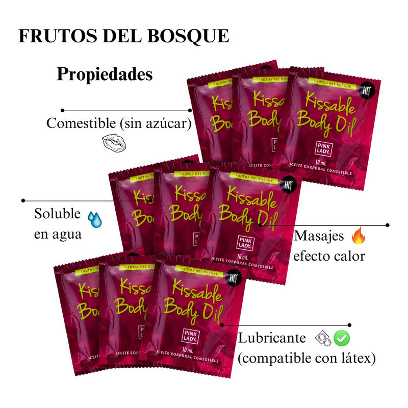 Lubricante Aceite Intimo Comestible Caja X 30 Unidades