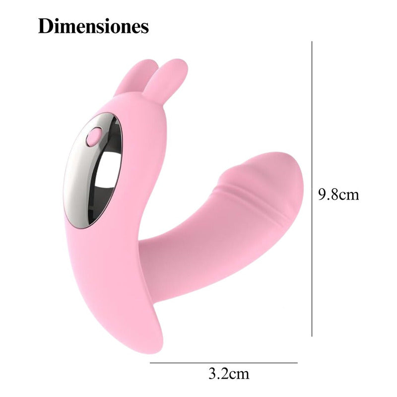 Vibrador Doble Rubbit Estimulador Punto G Con Control Remoto