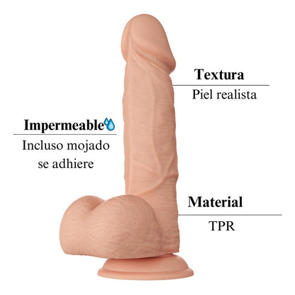 Dildo Realista Pene Consolador Ventosa Estimulador  22 Cm