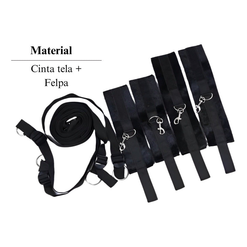 Set Bondage Restricción Grilletes Cama Bdsm