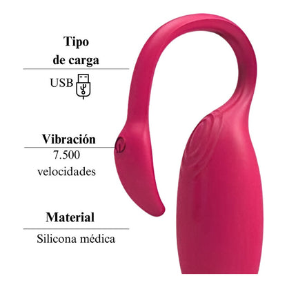 Vibrador Estimulador Flamingo Con App Distancia Recargable