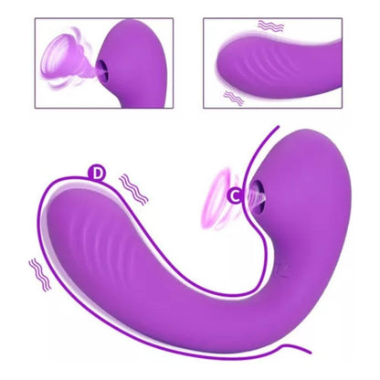 Vibrador Succionador Clitoris 10 Velocidades Y 10 Funciones