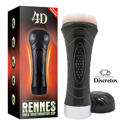 Masturbador Masculino Vagina Gemido Usb 12 Vibraciones