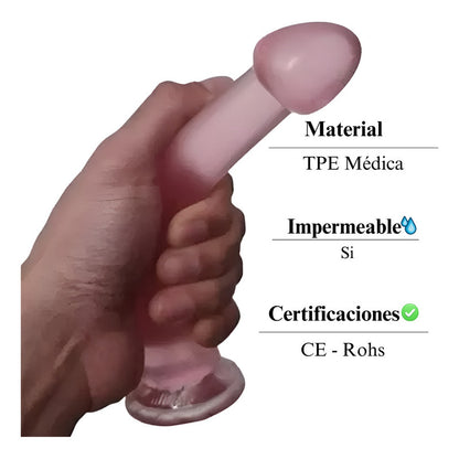 Dildo Dilatador Vaginal Y Anal Liso Glande De 20 Cm