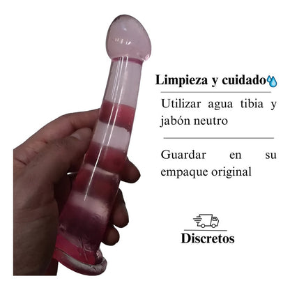 Dildo Consolador Dilatador Vaginal Anal Liso Glande 18 Cm