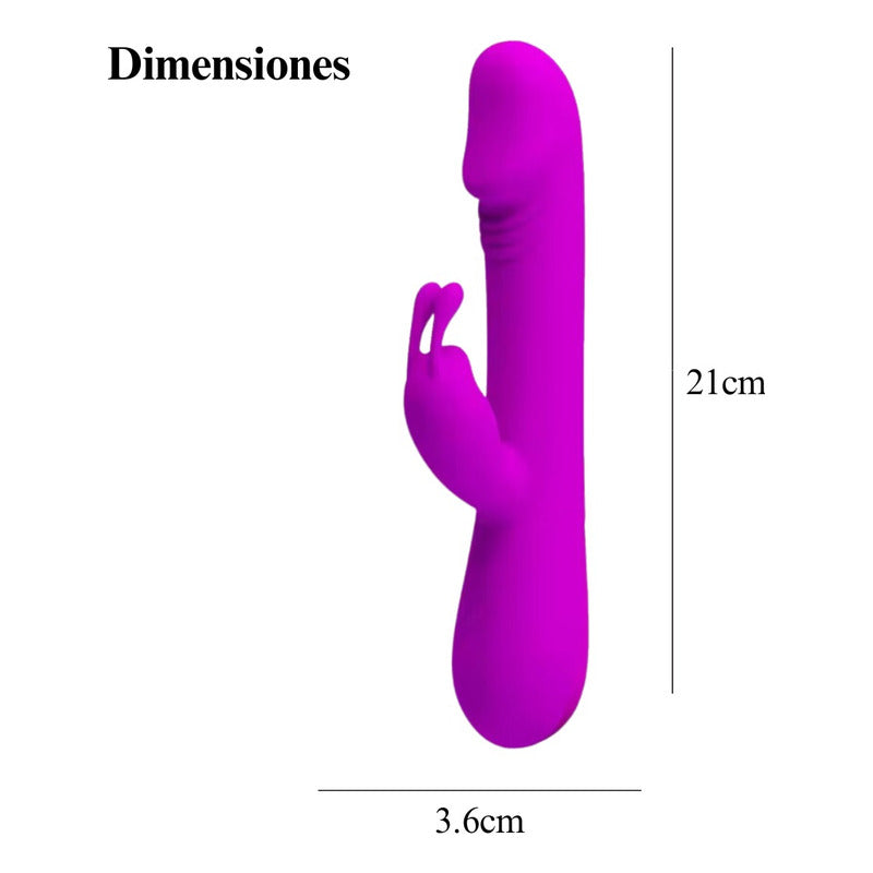 Consolador Vibrador Doble Estimulación Rabbit 30 Velocidades