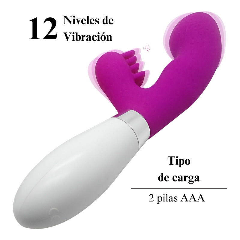 Vibrador Doble Punto G Docoo Multifuncion Breathe On Me