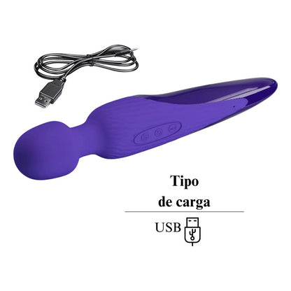 Vibrador Consolador Wand Efecto Calor Multivelocidades