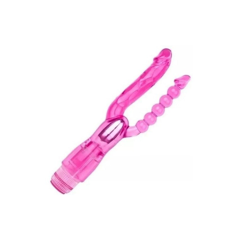 Vibrador Consolador Doble Penetración Punto G +  2 Pilas