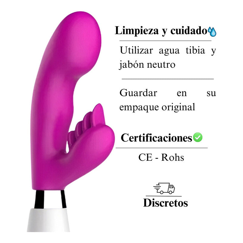 Vibrador Doble Punto G Docoo Multifuncion Breathe On Me