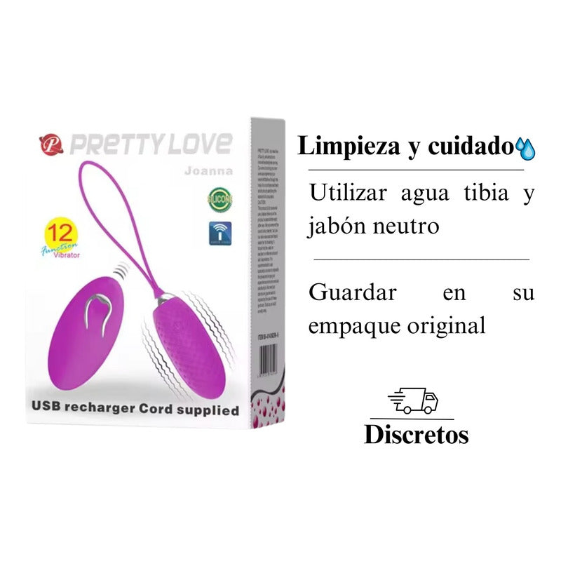 Bala Vibradora 12 Velocidades Recargable Usb Premium