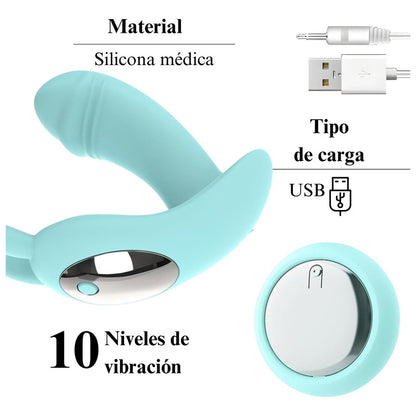 Vibrador Doble Rubbit Estimulador Punto G Con Control Remoto