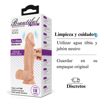 Dildo Realista Pene Consolador Ventosa Estimulador Control