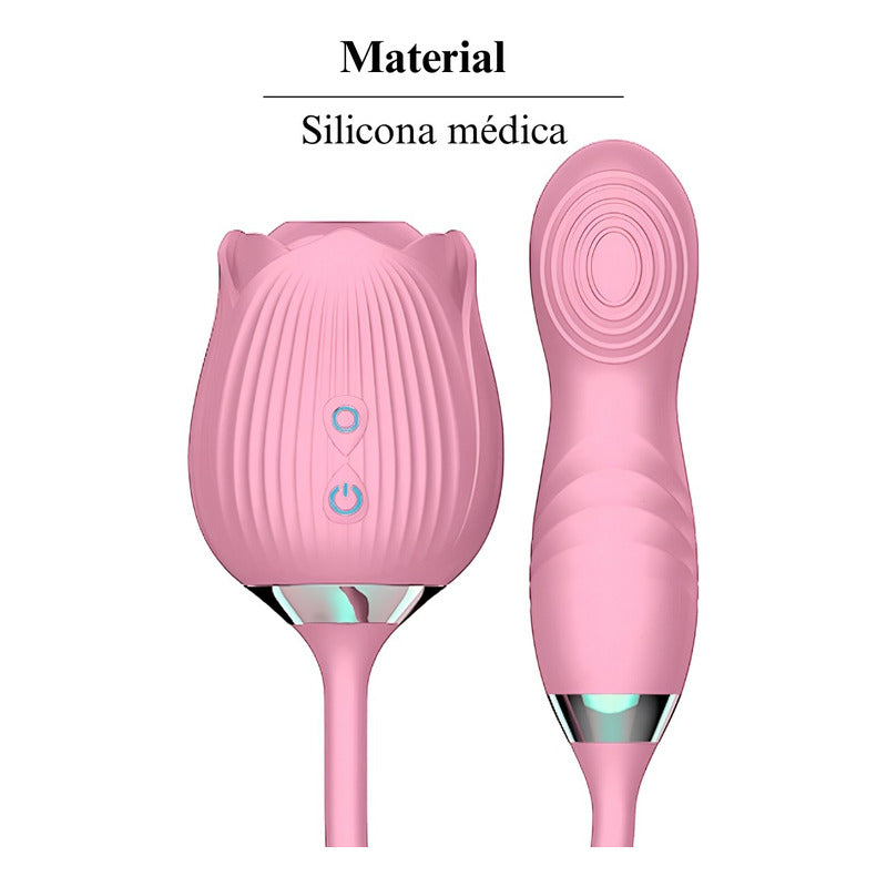 Vibrador Succionador Intimate Rose Conexión Usb