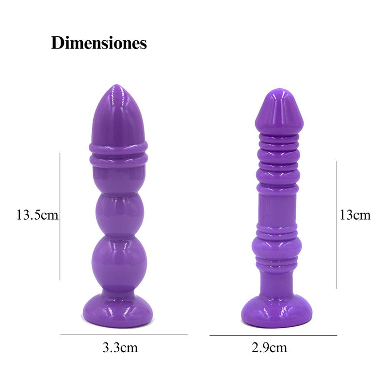 Kit Plug Butt Masajeador Anal Vaginal Próstata 4 Ud