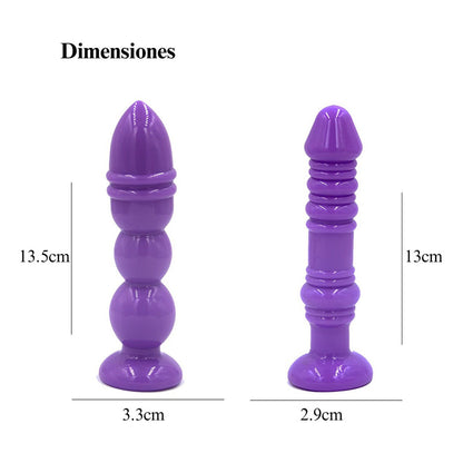 Kit Plug Butt Masajeador Anal Vaginal Próstata 4 Ud