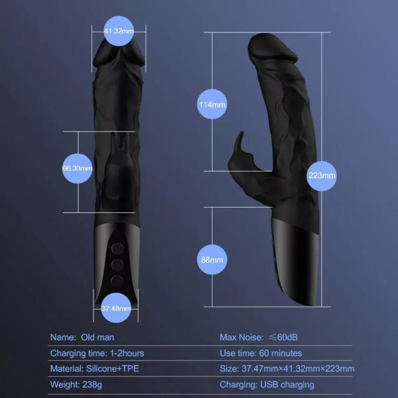 Vibrador Consolador Dildo 12 Velocidade Estimulador Clítoris