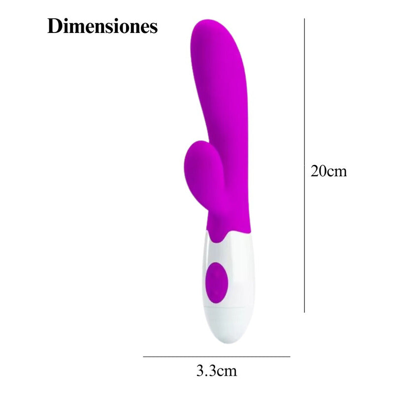 Vibrador Consolador Doble Clítoris Y Punto G 30 Velocidades