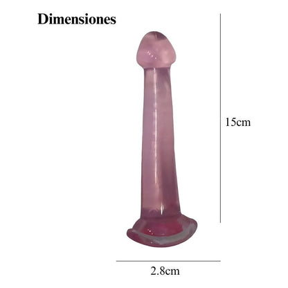 Dildo Consolador Dilatador Vaginal Anal Liso Glande 15 Cm