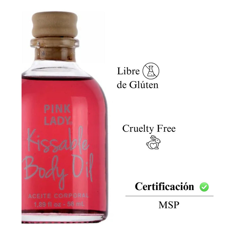 Lubricante Efecto Caliente Aceite Masajes Íntimo Pink Lady