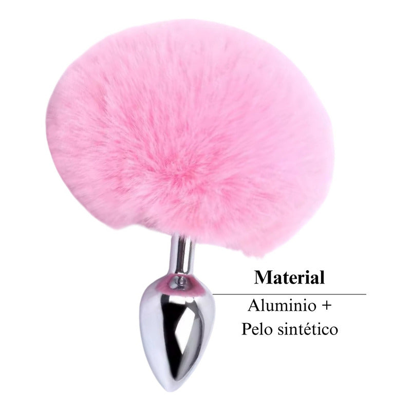 Plug Anal Cola De Conejo Rabbit Butt Plug Premium Aluminio