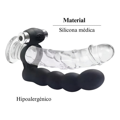 Anillo Vibrador Anal Beads Strap Penetracion 7 Velocidades