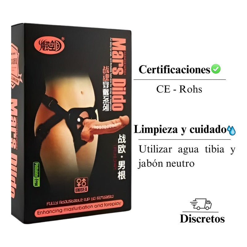 Dildo Con Arnes Correa Mars Dildo Harness 19 Cm