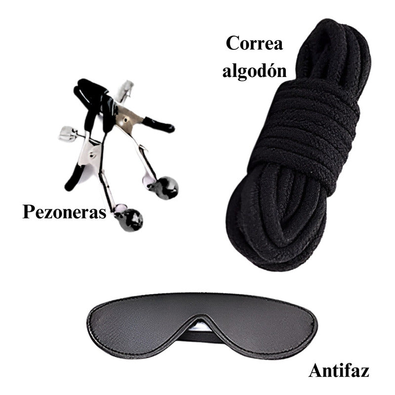 Set Kit 10 En 1 Accesorios Fetiche Bdsm Bondage