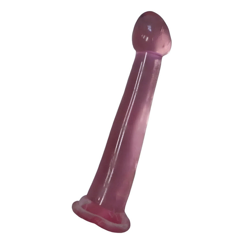 Dildo Consolador Dilatador Vaginal Anal Liso Glande 18 Cm