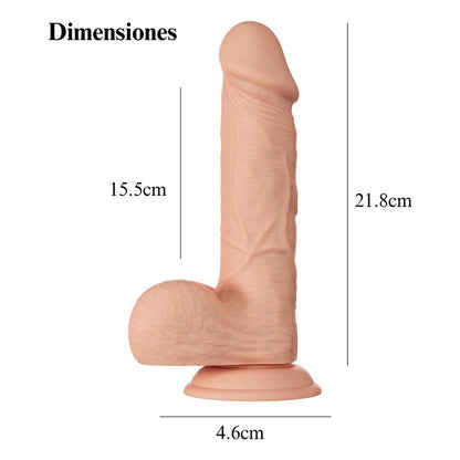 Dildo Realista Pene Consolador Ventosa Estimulador  22 Cm