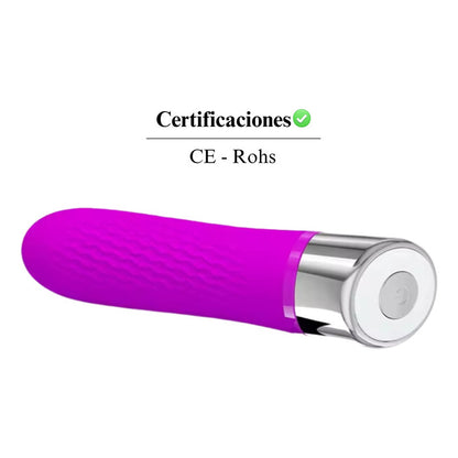 Consolador Vibrador Bala 12 Vibraciones Impermeable Premium