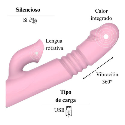 Medea - consolador succionador 3 en 1