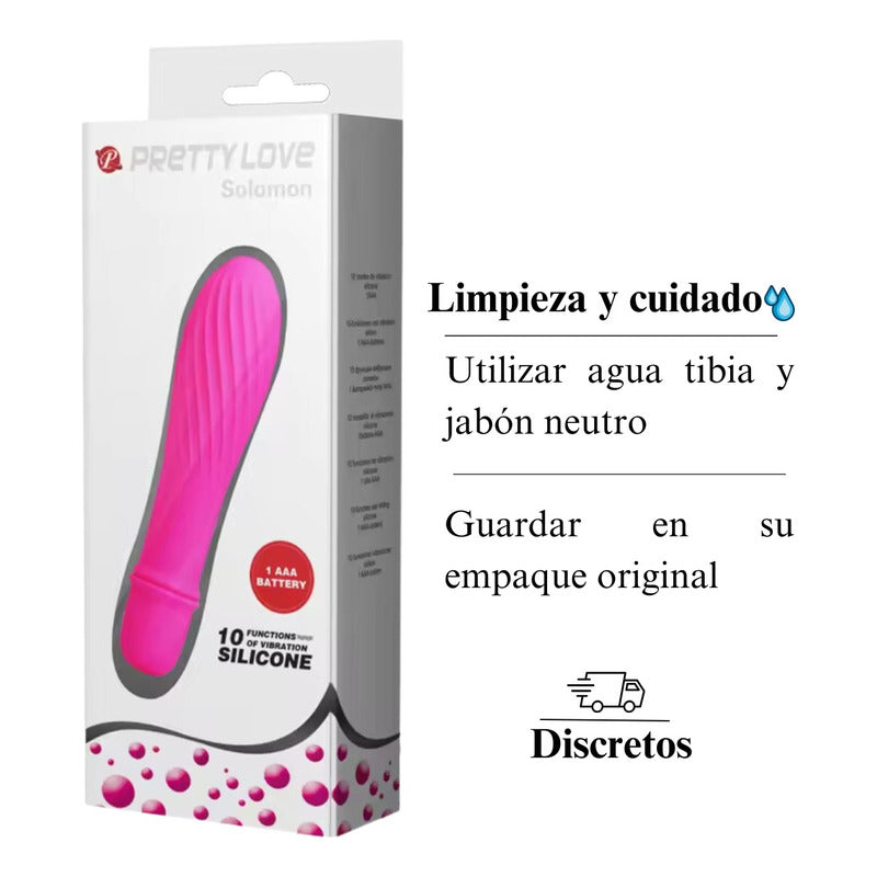 Consolador Vibrador Bala 10 Velocidades Impermeable