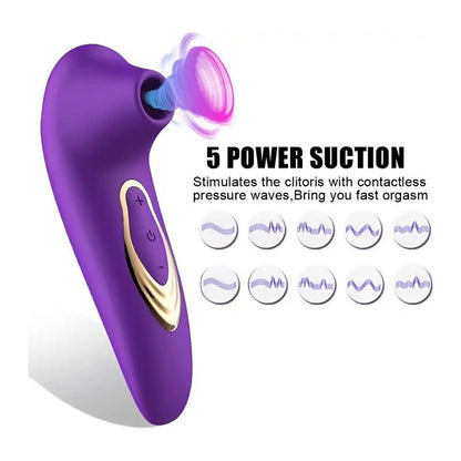 Succionador Vibrador De Silicona Carga Usb