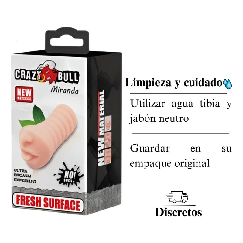 Masturbador Masculino Manual Boca Lengua Textura Realista