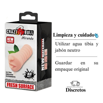 Masturbador Masculino Manual Boca Lengua Textura Realista