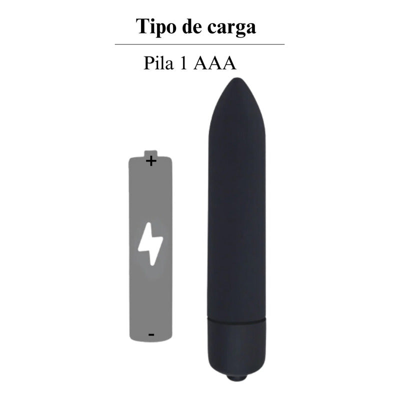 Consolador Bullet Vibrador 10 Velocidades Resistente Al Agua