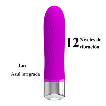 Consolador Vibrador Bala 12 Vibraciones Impermeable Premium