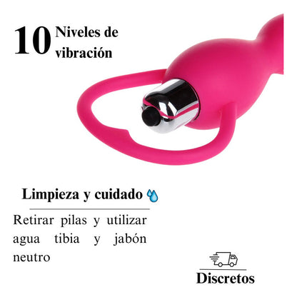 Consolador Anal Vaginal Vibrador 10 Velocidades Plug