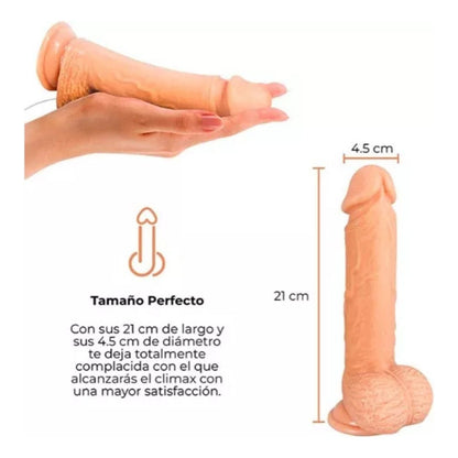 Vibrador A Control Remoto Eyaculador Realista Flexible