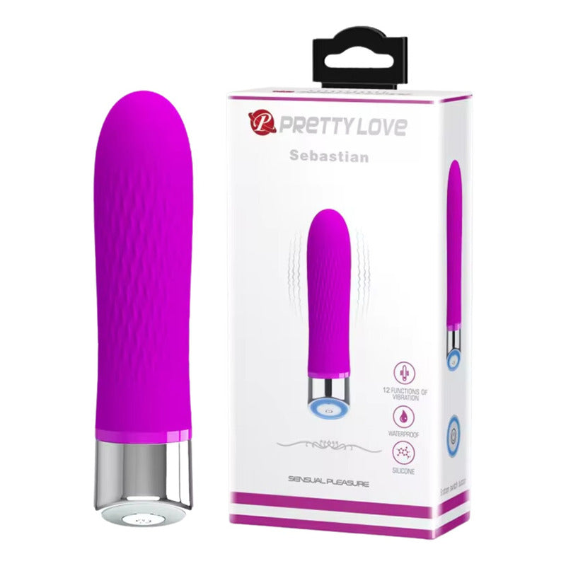 Consolador Vibrador Bala 12 Vibraciones Impermeable Premium