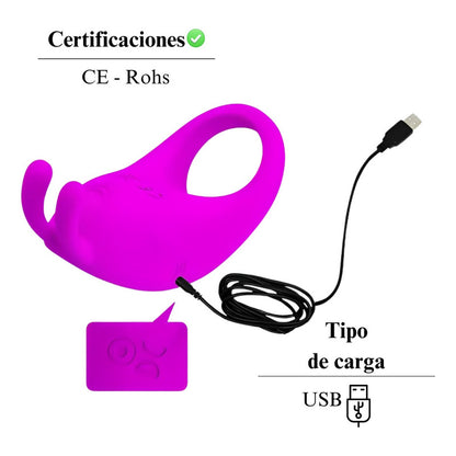 Anillo Pene Estimulador Y Vibrador Rabbit 7 Velocidades