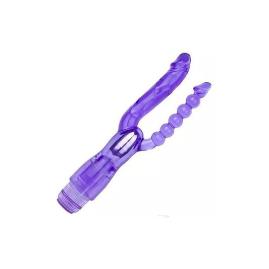 Vibrador Consolador Doble Penetración Punto G +  2 Pilas