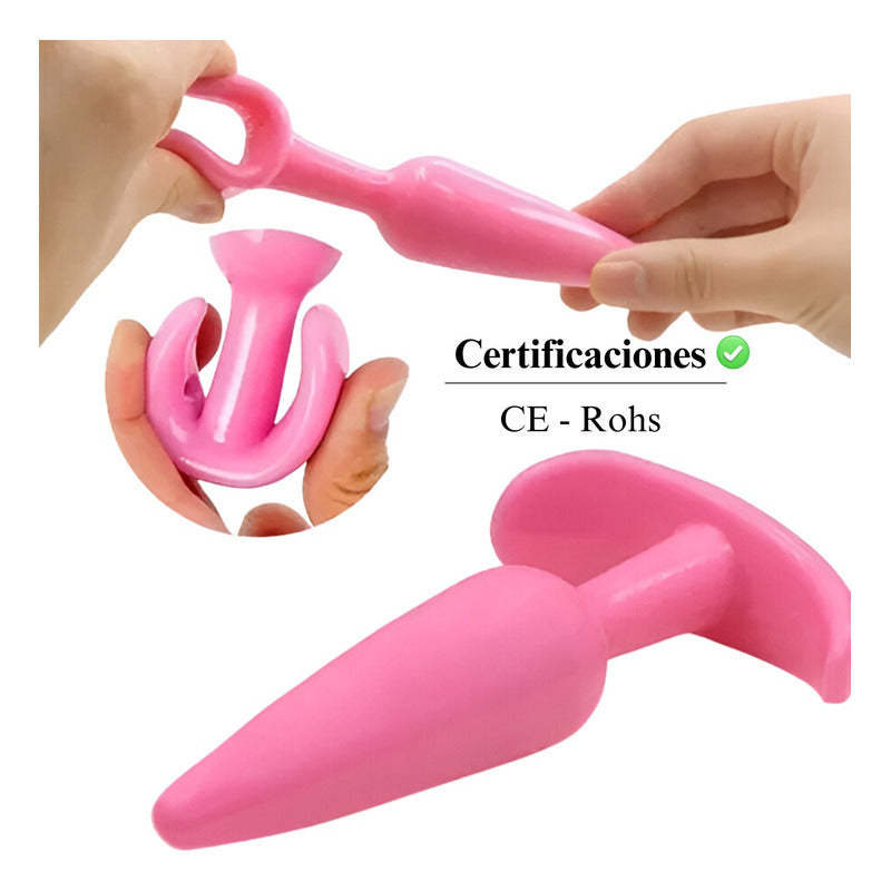 Kit Masajeador Anal Vaginal Próstata Anillo Plug 4 Unidades