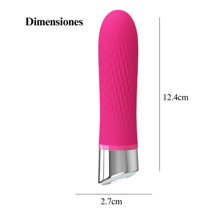 Consolador Vibrador Bala 12 Vibraciones Impermeable Premium